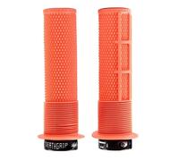 DMR Deathgrip Bike Cycle Handle Bar Grips Lock On Orange Flanged Thick Soft