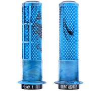 DMR DeathGrip 2 Flanged Lock-On Grips - Blue Marble / Thin