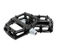 Dmr V12 Flat MTB Pedals - Black/Mountain Biking Bike Bicycle Cycling Cycle Wide Platform Dirt Jump Trail Enduro Freeride Downhill Grip Nylon Part Riding Ride Cro-mo Axle Pair Sticky Pin
