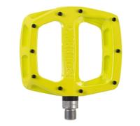 Dmr V12 Flat MTB Pedals - Lemon/Lime/Mountain Biking Bike Bicycle Cycling Cycle Wide Platform Dirt Jump Trail Enduro Freeride Downhill Grip Nylon Part Riding Ride Cro-mo Axle Pair Sticky Pin