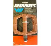 DMR V6 Plastic MTB Pedals Pair Cro-Mo Axle - Earth Brown MTB BMX Downhill Trails