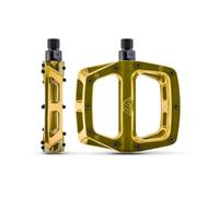 DMR V8 V2 Flat wide Mountain MTB bike Flattie Freeride pedals - Fools Gold