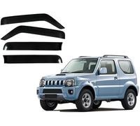 dmSJEr Window Visors Wind for Suzuki Jimny 2005-2018 Sun and Rain Protection for a More Comfortable Drive 4-Piece Reduce Turbulence