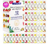 Dmsky - DMSKY 60 Pack Lip Balm Natural Bulk Lip Balm with Vitamin E and Coconut Oil Moisturizing and Soothing