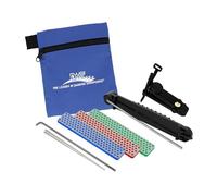 DMT ADELUXE Deluxe Aligner Kit, 3 Diamond Whetstone/1 Serrated Sharpener