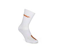 DMT Classic Race Cycling Socks, White/Orange, L/XL
