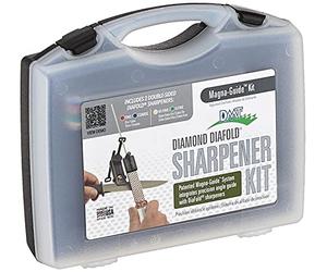 DMT Diafold® Magna-Guide Diamond Sharpening System | Knife Sharpener with Stones Coarse to Extra-Extra-Fine | Guided Sharpening, Constant Angle | Made in USA | MAGKIT-4
