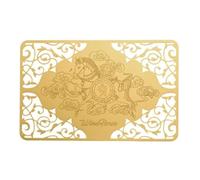 DMtse Feng Shui Horse Gold Card Wind Cloud Pattern Auspicious Harmony Nobility Amulet Card