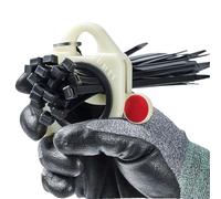 DMTT Zip Tie Organizer Band (1PC) with 8 inch Black Zip Ties (10PCS) for Cable Ties Arrangement.