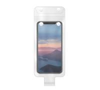 Dmuzsoih 1 Piece Clear Handlebar Cell Phone Case, Motorcycle Phone Holder Bag, Touchscreen Phone Clear Pouch, Waterproof Scooter Bag Motorcycle Mobile Holder, Charging Port Phone Rain Cover Bag