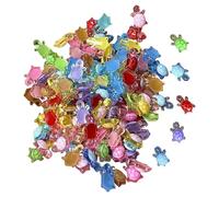 Dmuzsoih 100 Pieces Tiny Turtles, Tiny Toys Small Resin Animals, Glow In Dark Little Turtle Statue, Cute Turtle Resin, Sea Turtles Sculpture Toys Sea Animal Theme Garden Landscape Decor