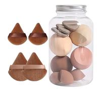 Dmuzsoih 14x Makeup Sponges Set, Beauty Sponge Blender, Powder Puff Set, Triangle Face Makeup Puff, Foundation Blending Beauty-Blender, Wet & Dry Use Long Lasting For Women Cream And Powder
