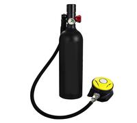 Dmuzsoih 35×9CM 1L Diving Tank Gear Device - Diving Cylinder, ni Tank Dive, Underwater Oxygen Cylinder, Diving Breathing Training Tank, Air Buddy Diving Systems For 15-20 Minutes