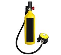 Dmuzsoih 35×9CM 1L Scuba Diving Tank Gear Device - Diving Cylinder, ni Tank Dive Scuba, Underwater Scuba Oxygen Cylinder, Diving Breathing Training Tank, Air Buddy Diving Systems For 15-20 Minutes