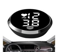 Dmuzsoih Dashboard Clocks for Vehicles - Interior Adhesive Digital Clocks - Small Stick on LED Time Display Timepiece Watch for Car Bike Truck Motorcycle Dashboard