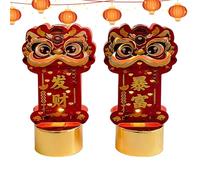 Dmuzsoih LED Candles | Metal New Year Figurines,Luck Draw Desktop Ambient Lighting - for Dining Table Office Living Room Entryway Bedroom Celebration Events Holiday Porch