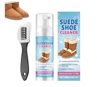 Dmuzsoih Sneaker Cleaner Kit, 100ml Shoe Stain Remover Spray with Brush, Boot Cleaner Kit, for Leather Knit Canvas Footwear Boot Slipper