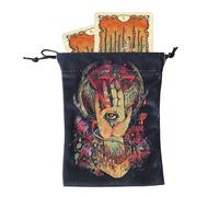 Dmuzsoih Tarot Card Storage - Tarot Storage Pouch Dice Holder | Divination Accessories Wrap Organizer for Jewelry Crystal Dice Trinket Deck Beginners Adults Divination Enthusiasts