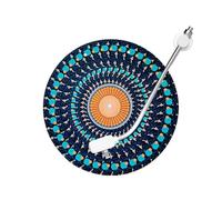 Dmuzsoih Turntable Mat,12 Inch Felt Optical Illusion Slipmat,Turntable Animation Effect Mat - for DJs Turntablists Collectors Audiophiles Enthusiasts Producers Engineers Home Studios Clubs Festivals