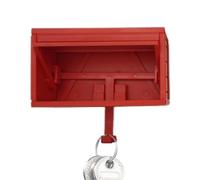 Dmuzsoih Wall Mounted Key Holder - Wooden Key Hooks for Wall Decorative | Decorative Coat Hanger, Car Garage Shape Organizer Hook with Opening Door for Hallway