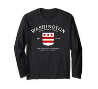 DMV Local Washington D.C. The District of Columbia Emblem Long Sleeve T-Shirt