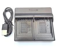 DMW-BCE10 CGA-S005 Dual USB Camera Battery Charger For Fuji NP-70 | For Panasonic DMW-BCC12 BP-DC4 D-Li106 DMC-TZ18 ZS8GK ZS10N TZ7 ZS8K ZS8S TZ18K TZ18S ZS10T ZS1-S ZS10GK