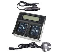 DMW-BCG10E DSTE Replacement Battery (2-Pack) and Rapid LCD Dual Charger Compatible for Panasonic DMW-BCG10,DMW-BCG10PP and Panasonic Lumix DMC-TZ25,DMC-TZ30,DMC-TZ35,DMC-ZR1,DMC-ZR3 Digital Cameras