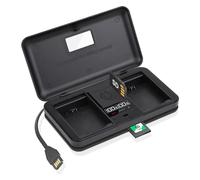 DMW-BLG10/BLE9E Camera Battery Charger with Card Reader, Built-in USB Charging Cable, Fast Battery Charging, Digital Display, Charge 2 Batteries Simultaneously for Panasonic Lumix GF5 GF6 GX7 GX9 GX80