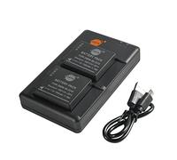 DMW-BLG10 BLG10E DMW-BLE9 (2 Pieces) Rechargeable Battery Battery and Dual Charger Compatible with Leica BP-DC15, DC-LX100 II, DMC-GF6, GX80, GX85 etc