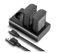 DMW-BLK22 Replacement Battery And Charger Set 2400mAh Batteries Type C Dual Channel USB Charger，Compatible For Panasonic，For Lumix DC-S5