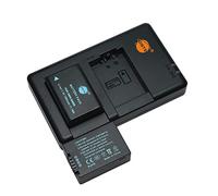 DMW-BMB9 BMB9E (2 Pieces) Rechargeable Battery and Dual Charger Compatible with Lumix DMC-FZ150, V-Lux2, V-Lux3, Leica BP-DC9, DC-FZ80, DC-FZ82, V-Lux2, V-Lux3 Camera etc