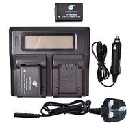 DMW-BMB9 DSTE Replacement Battery (2-Pack) and Rapid LCD Dual Charger Compatible for Panasonic Lumix DMC-FZ45 DMC-FZ47 DMC-FZ48 DMC-FZ72 DMC-FZ100 DMC-FZ150 V-Lux2 V-Lux3 Camera as Leica BP-DC9
