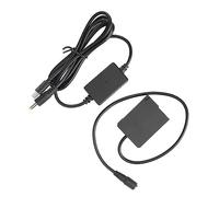 DMW DCC8 Dummy Battery Power Supply Adapter, Camera Dummy Battery Continuous Charger DC Coupler with Type C Adapter for Panasonic G5 G6 G7 G80 G81, Etc
