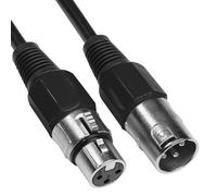 QTX Professional DMX Lighting Leads XLR Plug to Socket 10.0m