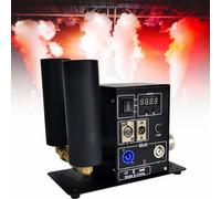 DMX CO2 Jet Machine, LED CO2 Jet Fog Machine, Smoke Machine, DMX Control, Multi-Angle, Double Tube, for Stage DJ Show Effects,220V (Color : 110V)