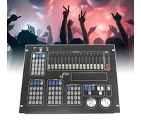 Dmx Controller, Dmx 512 Console, 16-Channel Push Rod / 48 Scenes, LCD Backlit Display + Music Trigger, Stage Lighting Controller Panel, for Stage/Theater/TV Studio,A