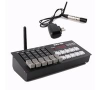 DMX Controller with 30 Channels, Luminous Buttons, Digital Display, 8-10 Hours Battery Life, Custom Programs Up to 99 Steps for Lighting Control