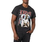 DMX Men's Official Mineral Wash Photo T-Shirt, Black, Medium