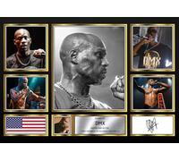 DMX Signed Autograph Photograph Display - Perfect for Hip Hop Fans, A4 Poster + Black Frame - Limited Edition Autograph Fan Gift - Collectible Memorabilia Merchandise