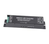 DMX512 LED Controller Decoder 4 Channels Professional Stage Lighting RGB RGBW Light Strip Controller with Power Loss Memory for LED Strip Light Bar KTV Stainless Steel 229g