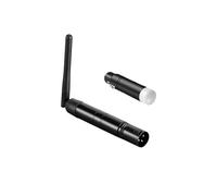 DMX512 Wireless Connection Transmitter, DMX Cable, Dfi 2.4G Controller, Suitable for DJ Lighting and Stage Performances, Short Version. (Black)