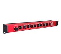 DMXNET 8-Port Opto-Isolated DMX Splitter/Amplifier/Isolator, LED Indicator, XLR-(3/5 PIN) USB Adjustable Work Light, DMX View Function, Bulit-in Termination,19 Inch Rack Mountable