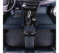 DMXTOP Leather Car Floor Mats Custom for Toyota Hilux 2015-2023, Tailored Right Hand Drive Full Coverage Pads Carpets Protection, Auto Interior Accessories,F/BLACKBLUE