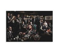DMYTDYQK Movie Characters The Wolf of Wall Street Godfather Gangster United Party Power Canvas Poster Bedroom Decor Landscape Decor Gift 24x36inch(60x90cm)