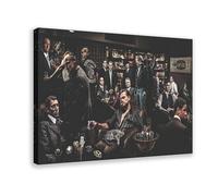 DMYTDYQK Movie Characters The Wolf of Wall Street Godfather Gangster United Party Power Canvas Poster Bedroom Decor Landscape Decor Gift 16x24inch(40x60cm)