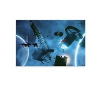 DMYTDYQK Video Game Poster No Man's Sky Poster 21 Canvas Poster Bedroom Decor Landscape Office Room Decor Gift 16x24inch(40x60cm)