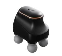 DMZHAOBC 4 Head Massager, Horse Massager, Muscle Relaxation Massager for Horses, Portable USB Charging Deep Massager, 5 Adjustable Levels and Interchangeable Heads(Black)