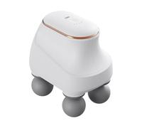 DMZHAOBC 4 Head Massager, Horse Massager, Muscle Relaxation Massager for Horses, Portable USB Charging Deep Massager, 5 Adjustable Levels and Interchangeable Heads(White)