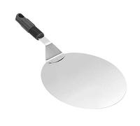 DMZK 10 Inch Round Stainless Steel Pizza Peel with Anti-Hot Handle, Ideal for Cakes, Pizzas, Pies