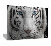 DMZPKZB Black And White Painting tigers Abstract Canvas Wall Art Prints, Modern Artwork,For Livingroom Bedroom Bathroom Study Room(black and white)-30x45cm Framed
